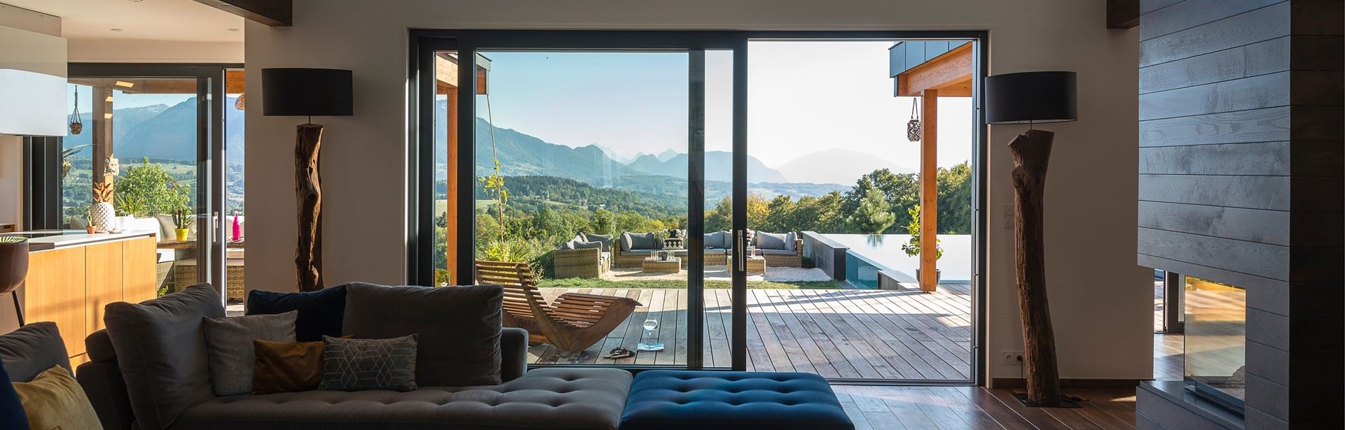 Levant coulissant bois alu