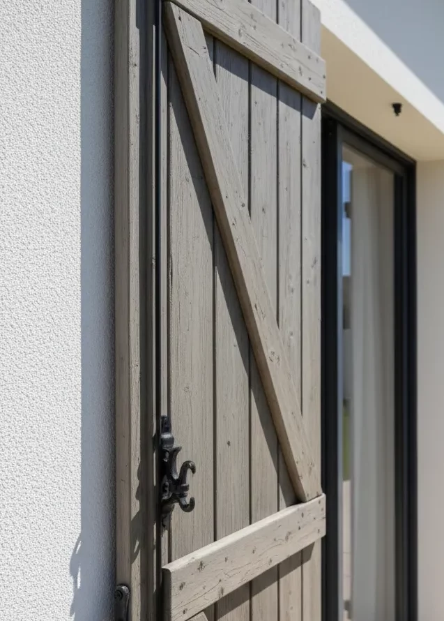 détail volet battant