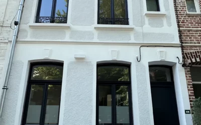 Rénovation de porte d’entrée et fenêtres aluminium à Lambersart