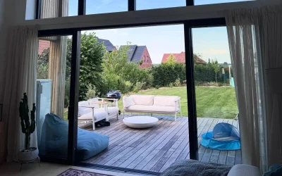 Pose de menuiseries aluminium et screens pour une construction neuve à Fleurbaix